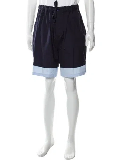 Pre-owned Loewe Colorblock Pattern Shorts W/ Tags In Blue