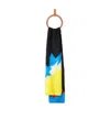Loewe Colour-block Knitted Scarf In Multicolor