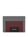 Loewe Plain Cardholder In Nappa Calfskin In Gray