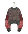 Loewe Mouliné Wool Sweater Sweater, Cardigans Multicolor In Black