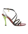 Loewe Comic High-heeled Sandals In Multi