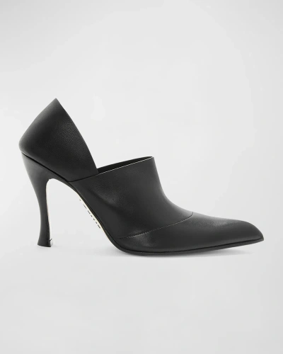 Loewe Comic Leather High-cut Pumps In Black