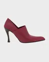 Loewe Comic Leather High-cut Pumps In Cherry