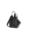 Loewe Compact Calfskin Hammock Bag In Black
