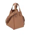 Loewe Compact Hammock Bag In Classic Calfskin In Brown