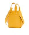Loewe Compact Hammock Bag In Satin Calfskin In Yellow