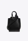 Loewe Compact Hammock Bag In Calfskin In Black