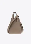 Loewe Compact Hammock Leather Top Handle Bag In Brown