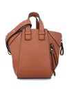Loewe Compact Leather Hammock Bag In Tan