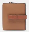 Loewe Compact Leather Wallet In Brown