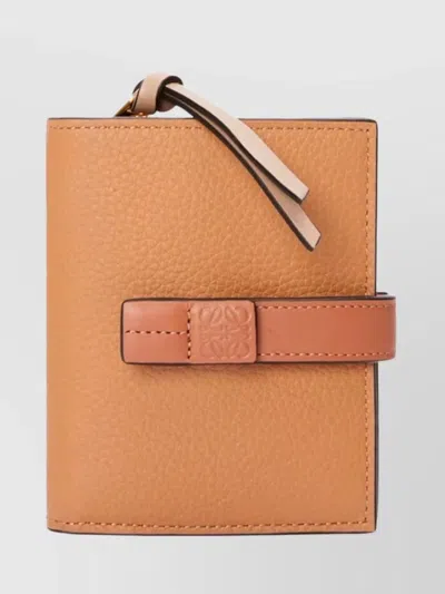 Loewe Compact Leather Wallet Featuring Strap Detail