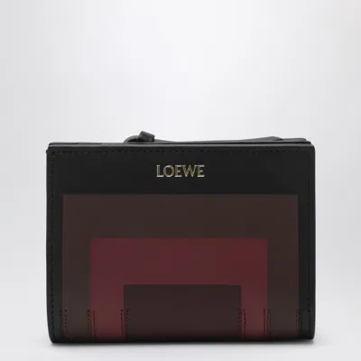 Loewe Compact Wallet Black/burgundy