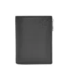Loewe Compact Wallet In Soft Grained Calfskin In Black