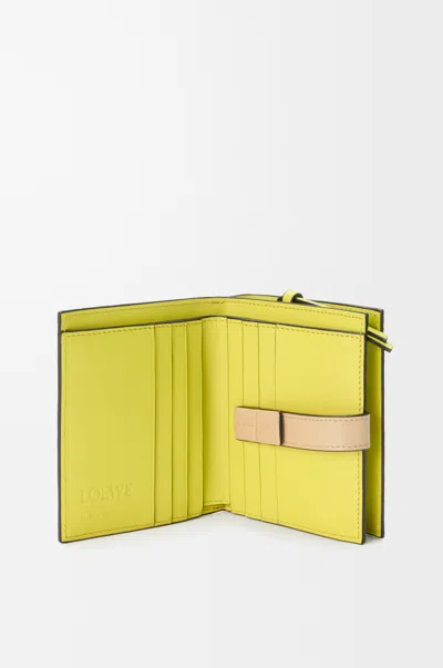 Loewe Compact Zip Wallet In Soft Grained Leather Skin For Woman