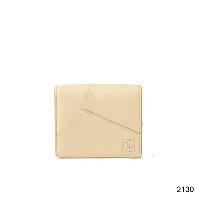 Loewe Compact Zip Wallet In Nude