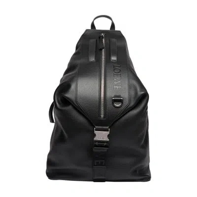 Loewe Convertible Backpack In Black