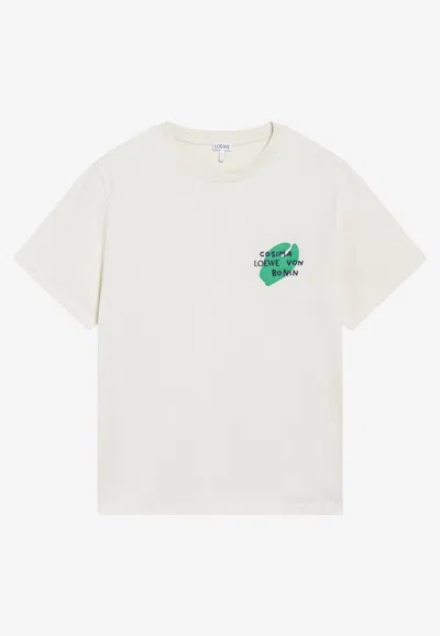 Loewe Cosima Von Bonin Crewneck T-shirt In Neutral