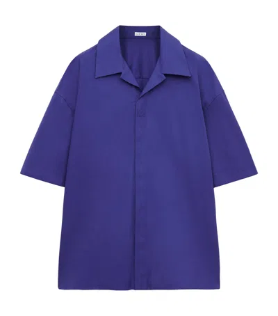 Loewe Cotton Anagram Shirt In Blue