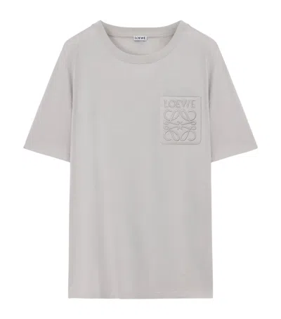 Loewe Cotton Anagram T-shirt In Gray