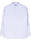 Shop Loewe Cotton And Silk Blend Shirt In Blue