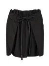 Loewe Cotton And Silk Gabardine Skirt Trousers Black In Black