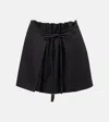 Loewe Cotton And Silk Gabardine Skirt Trousers Black In Black