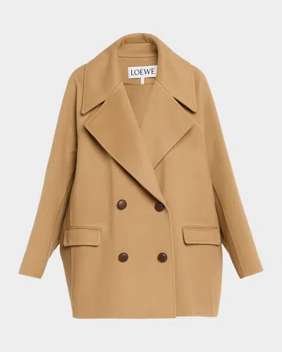 LOEWE COTTON AND SILK STRAIGHT-LEG TROUSERS