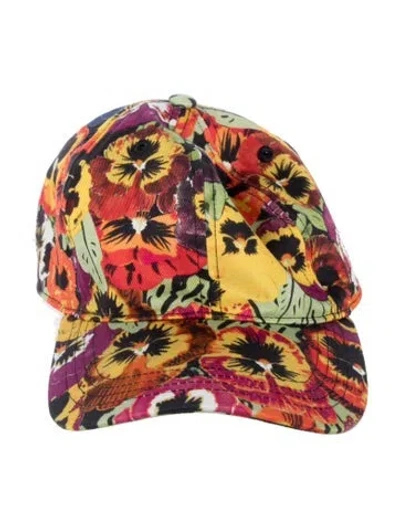 Pre-owned Loewe Cotton Baseball Cap In Green/orange