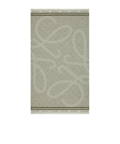 Loewe Cotton Beach Towel In Orange