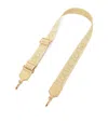 Loewe Womens Vanilla Anagram Branded Cotton-blend Bag Strap In Yellow