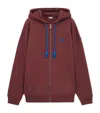 Loewe Cotton-blend Anagram Hoodie In Brown