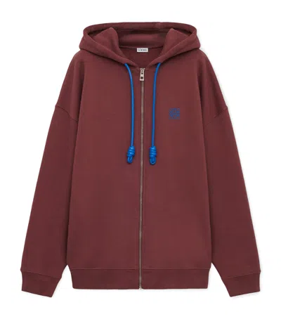 LOEWE COTTON-BLEND ANAGRAM HOODIE
