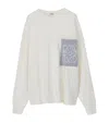 Loewe Cotton-blend Anagram Sweater In White
