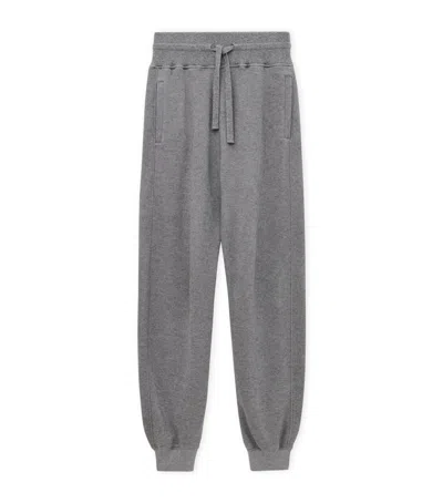 Loewe Cotton-blend Anagram Sweatpants In Grey