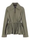 Loewe Cotton Blend Blouson Jacket In Gray