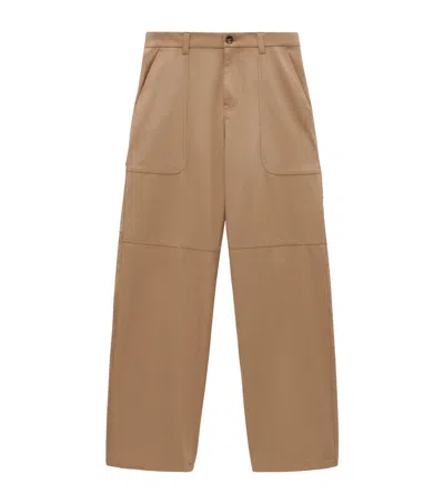 LOEWE COTTON-BLEND CARGO TROUSERS