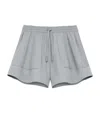 Loewe Womens Light Grey Anagram-embroidered Relaxed-fit Cotton-blend Shorts Xs In Gray