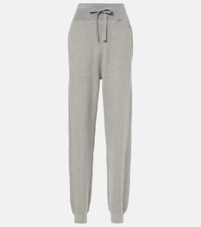 Loewe Cotton-blend Sweatpants In Grey