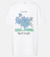Loewe Printed Cotton-blend Jersey T-shirt In Multicolor
