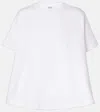 Loewe Women Anagram-embroidered Trapeze T-shirt In White