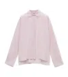 Loewe Womens Baby Light Pink Turn-up Long-sleeve Cotton-poplin Shirt In Pink