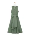 Loewe Draped Tie-waist Midi Dress