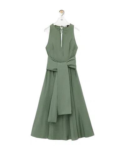 LOEWE WRAP DRESS IN COTTON BLEND
