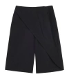 LOEWE LOEWE COTTON-BLEND WRAPPED PLEATED SHORTS