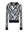 Loewe Cotton Block Anagram Sweater In Grey
