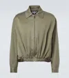 Loewe Cotton Blouson Jacket In Green
