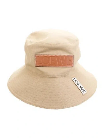 Pre-owned Loewe Cotton Boonie Hat In Neutrals