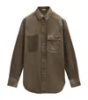 Loewe Cotton Overshirt In Green