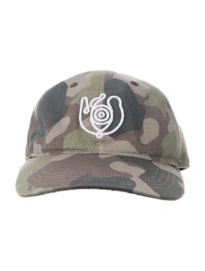 Pre-owned Loewe Cotton Camo Baseball Cap In Multi