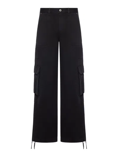Loewe Cotton Cargo Pants In Black